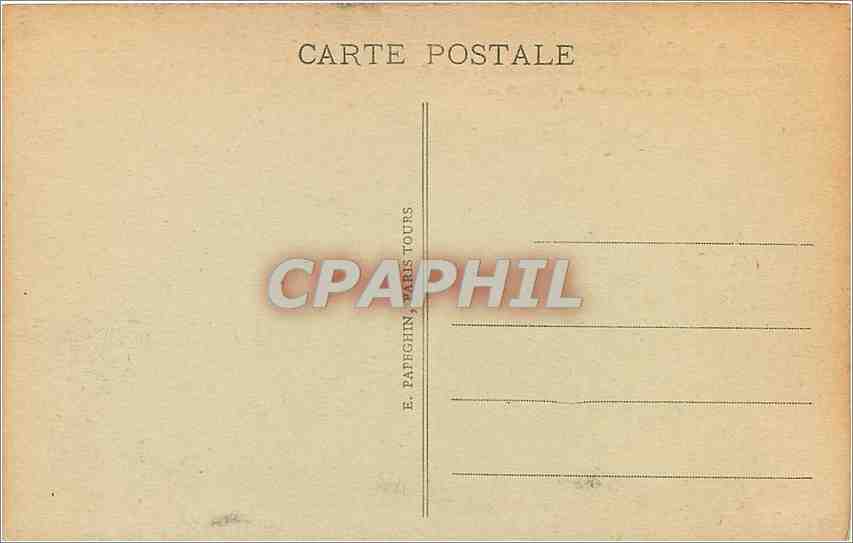 CPA Montresor I et L Le Chateau Mon hist  — Rückseite