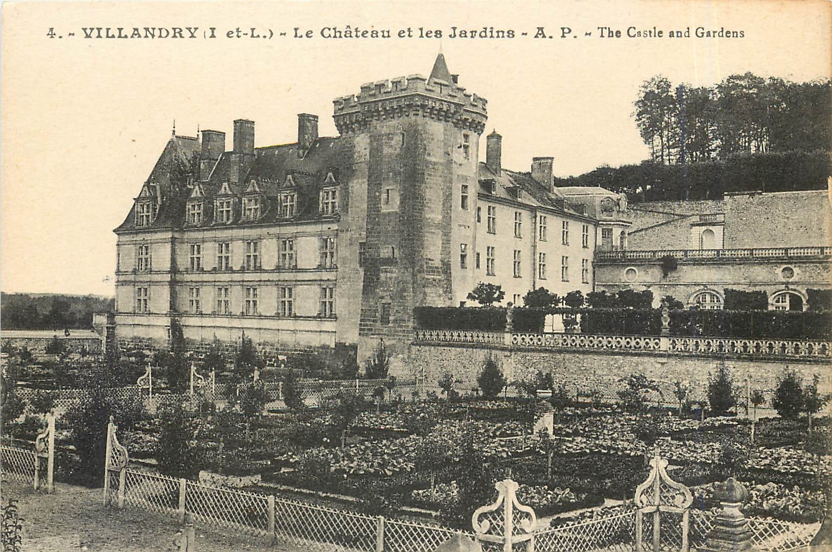 CPA Villandry I et L Le Chateau et les Jardins 