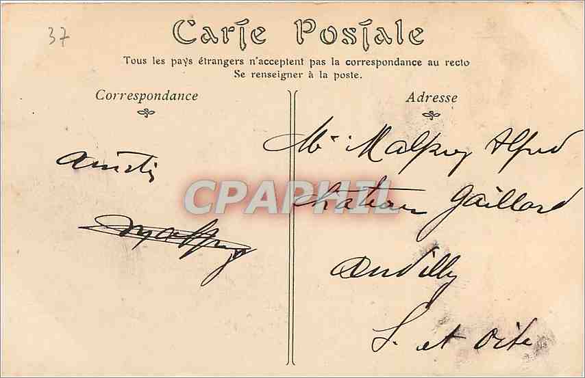 CPA Langeais Le Chateau facade meridionale  — Verso