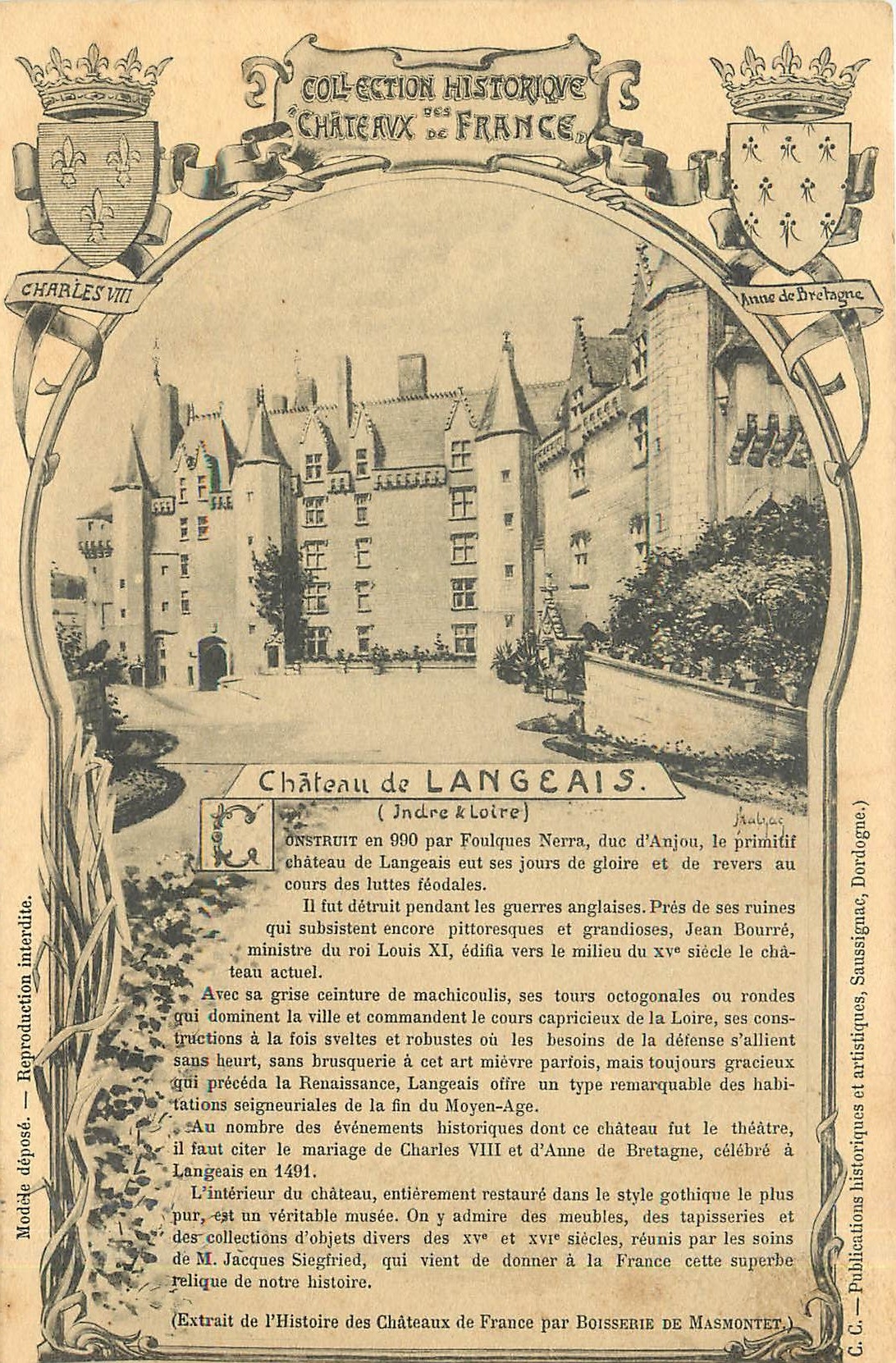 CPA Chateau de Langeais Indre et Loire 
