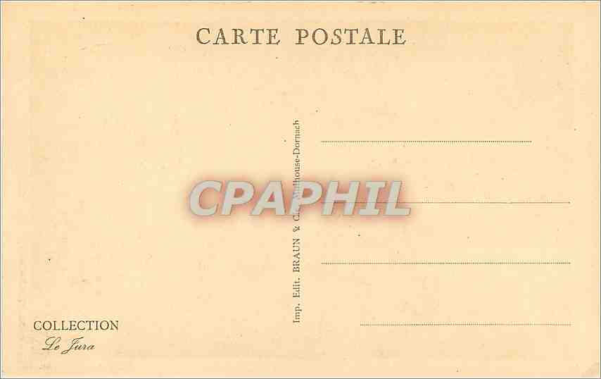 CPA Source de la Loue  — Back