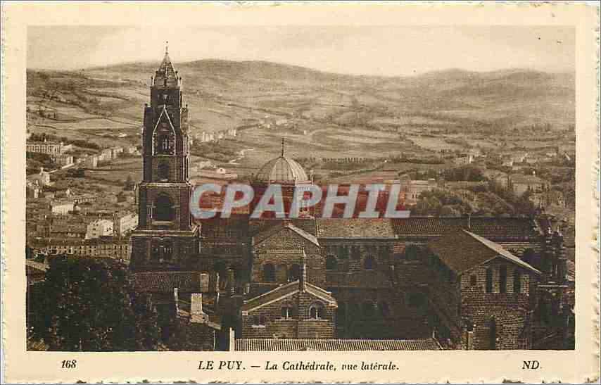 CPA Le Puy La Cathedrale vue laterale 