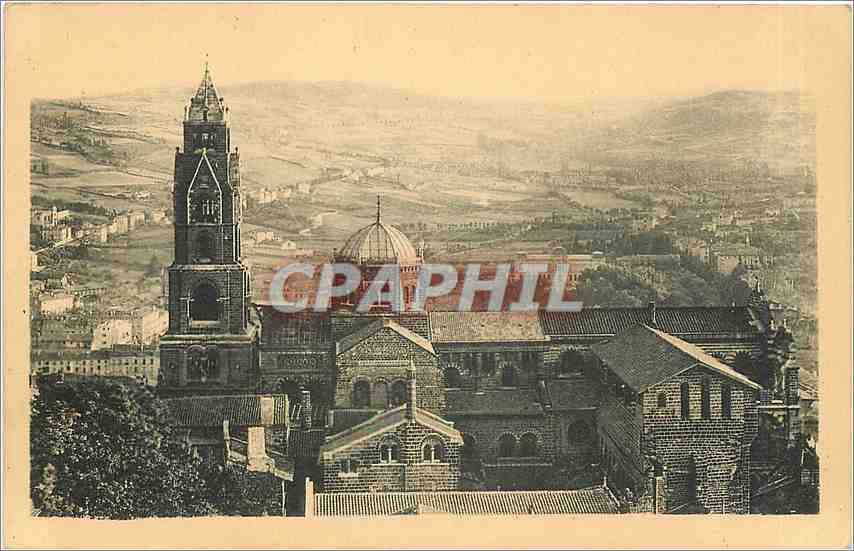 CPA Le Puy La Cathedrale Vue Laterale 