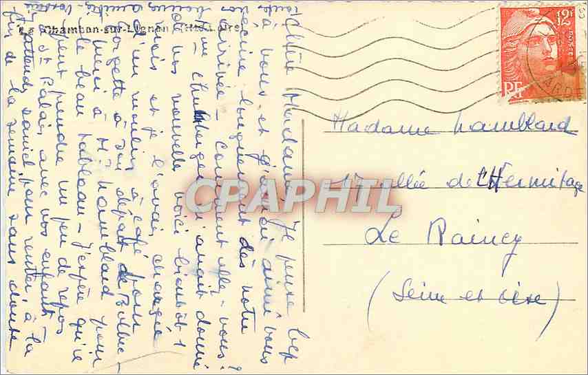 CPM Chambon sur Lignon  — Verso