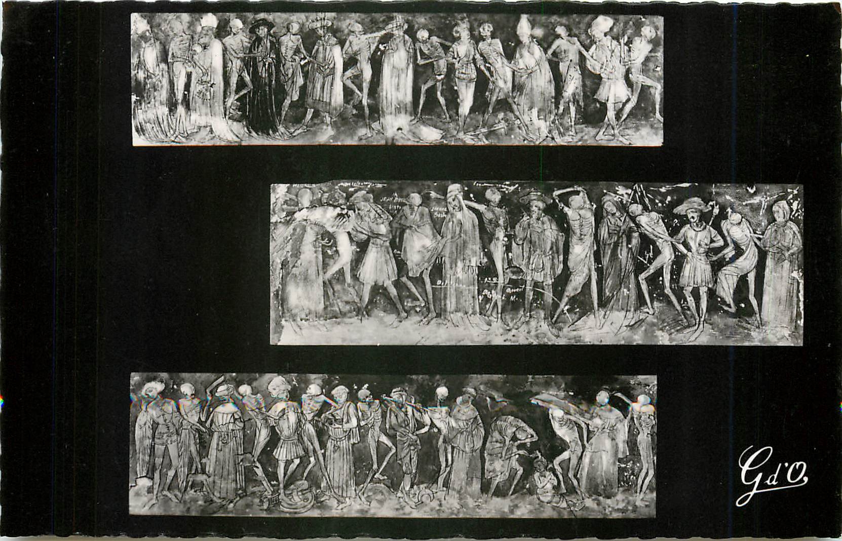 CPA La Chaise Dieu Haute Loire Abbaye Saint Robert La Danse Macabre 