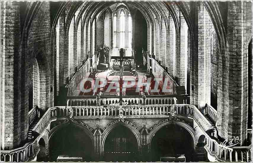 CPA L'Auvergne La Chaise Dieu Hte Loire Interieur de l'Eglise Abbatiale Le Jube du XV 