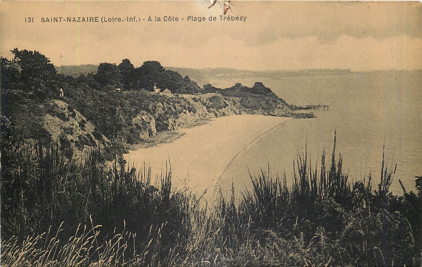 CPA Saint Nazaire Loire Inf A la Cote Plage de Trebezy 