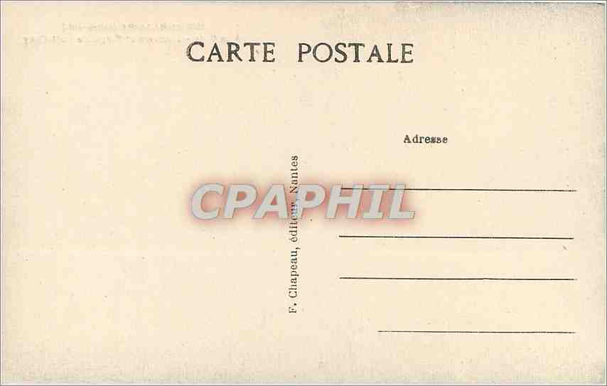 CPA Saint Nazaire Loire Inf A la Cote Rochers et Plage de Port Gavy  — Back