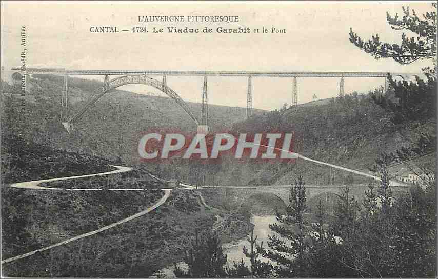 CPA Le Viaduc de Garabit et le Pont 