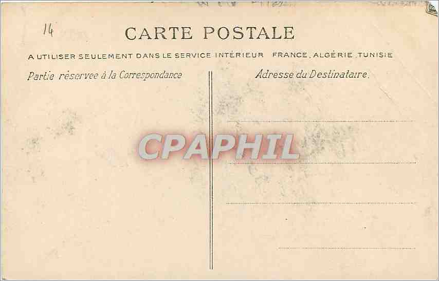 CPA Caen Le Grand Cours Les Promenades  — Verso