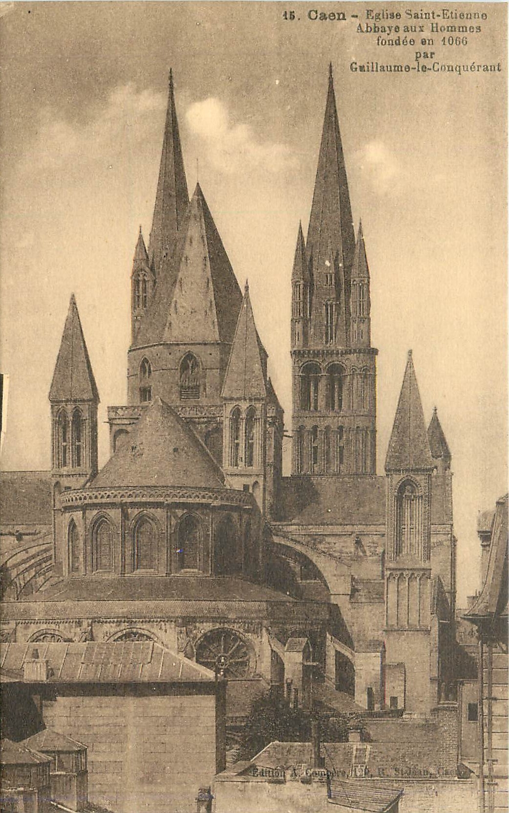 CPA Caen Eglise Saint Etienne Abbaye aux Hommes 