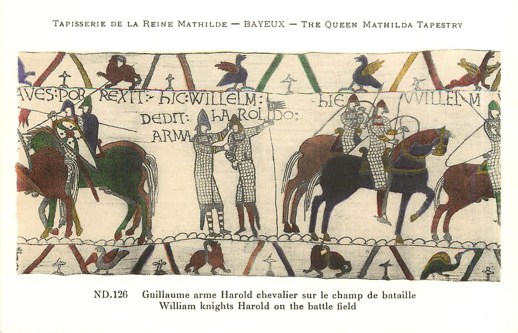 CPA Tapisserie de la Reine Mathilde Bayeux 