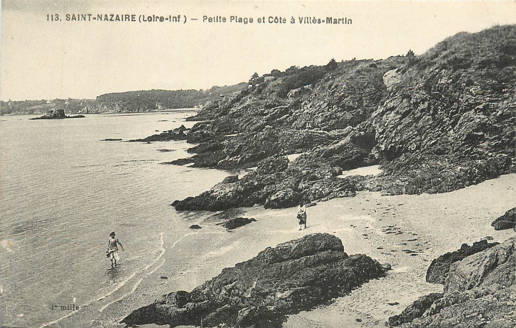 CPA Saint Nazaire Loire Inf Petite Plage et Cote a Villes Martin 