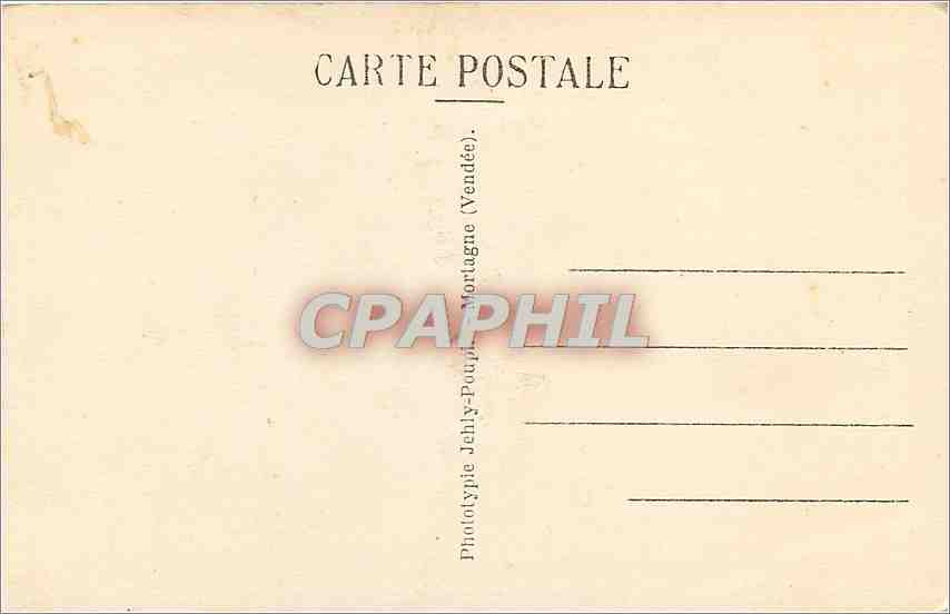 CPA Pornic L Inf Le Chateau  — Back