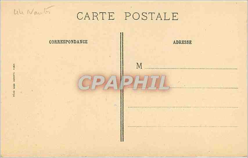 CPA Nantes Michel Colombe Tombeau de Francois II Duc de Bretagne  — Rückseite