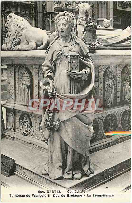 CPA Nantes Cathedrale Tombeau de Francois II Duc de Bretagne La Temperance 
