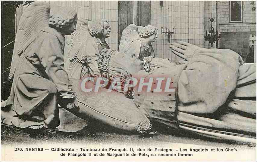 CPA Nantes Cathedrale Tombeau de Francois II Duc de Bretagne Les Angelots et les Chefs de Francois I
