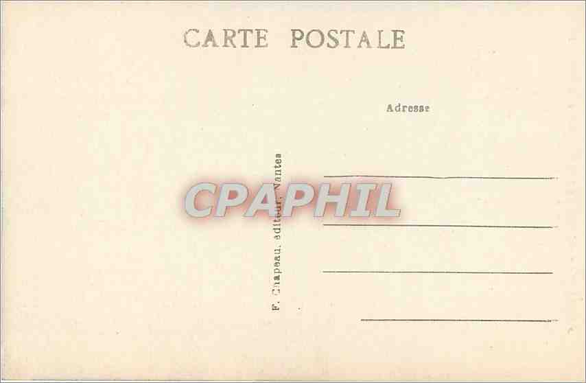 CPA Nantes Cathedrale Tombeau de Francois II Duc de Bretagne La Force  — Verso