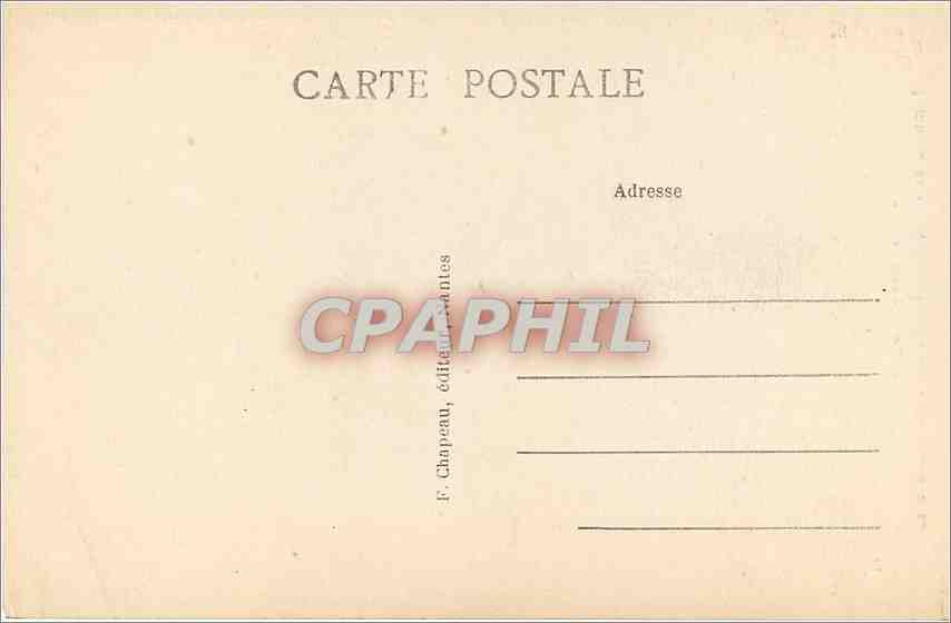CPA Nantes Cathedrale Tombeau de Francois II Duc de Bretagne La Justice  — Verso