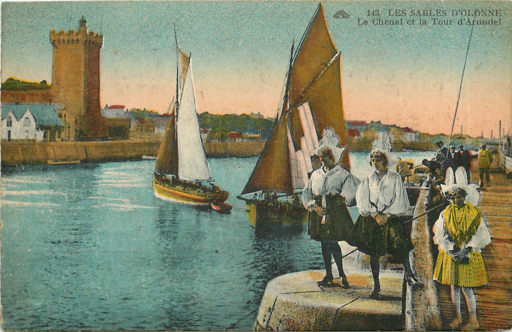 Les Sables d'Olonne — Le Chenal und die Arundel-Turm — Verlag: Les Sables d'Olonne, Nr. 143