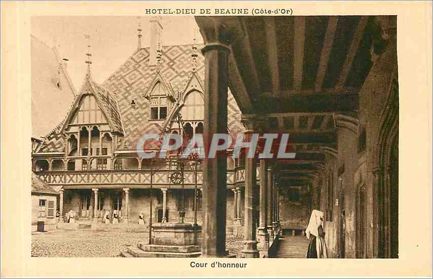 CPA Hotel Dieu de Beaune Cote d'Or Cour d'Honneur 