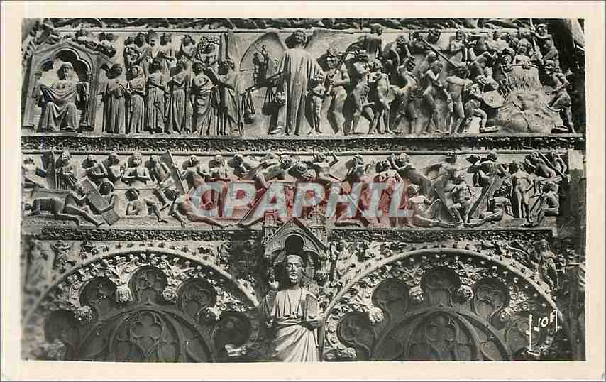 CPA Bourges Cher La Cathedrale Portail du Jugement dernier 