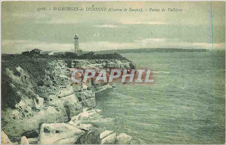 CPA St Georges de Didonne Canton de Soujon Pointe de Vallieres Phare