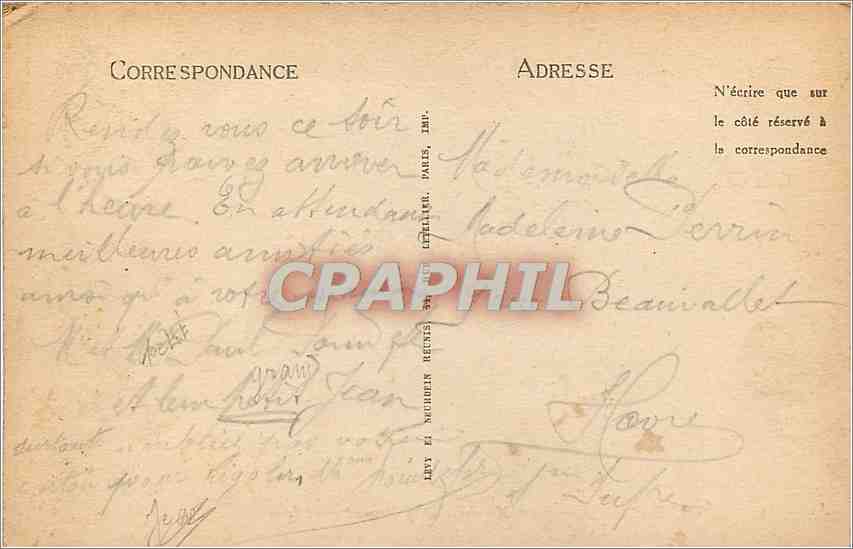 CPA Aix les Bains Hotel Mirabeau et le Revard  — Rückseite