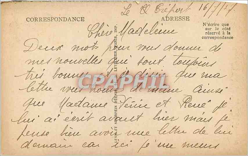CPA Le Treport Au bout de la Jetee Un coup de Vent Folklore — Rückseite