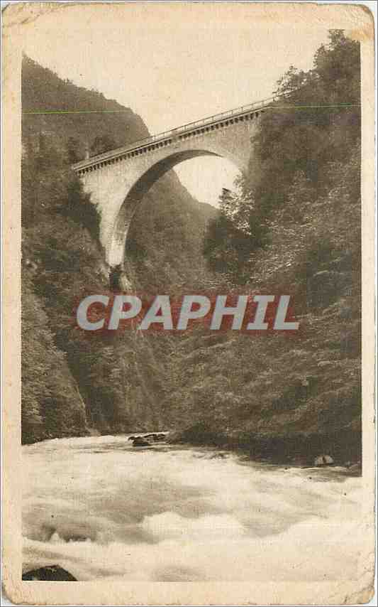 CPA Lourdes Le pont Napoleon 