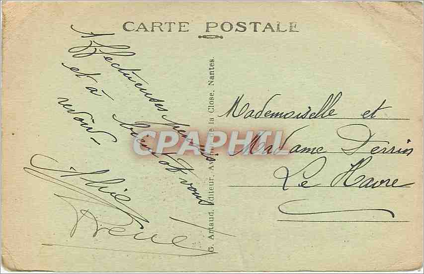 CPA Etretat Seine Inf Banc a cuve  — Rückseite