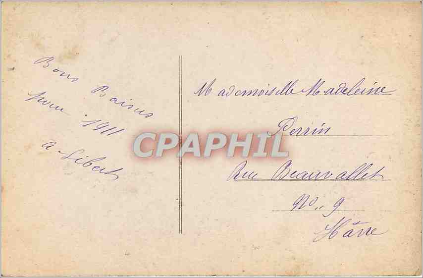 CPA Bonne Annee Enfant — Verso