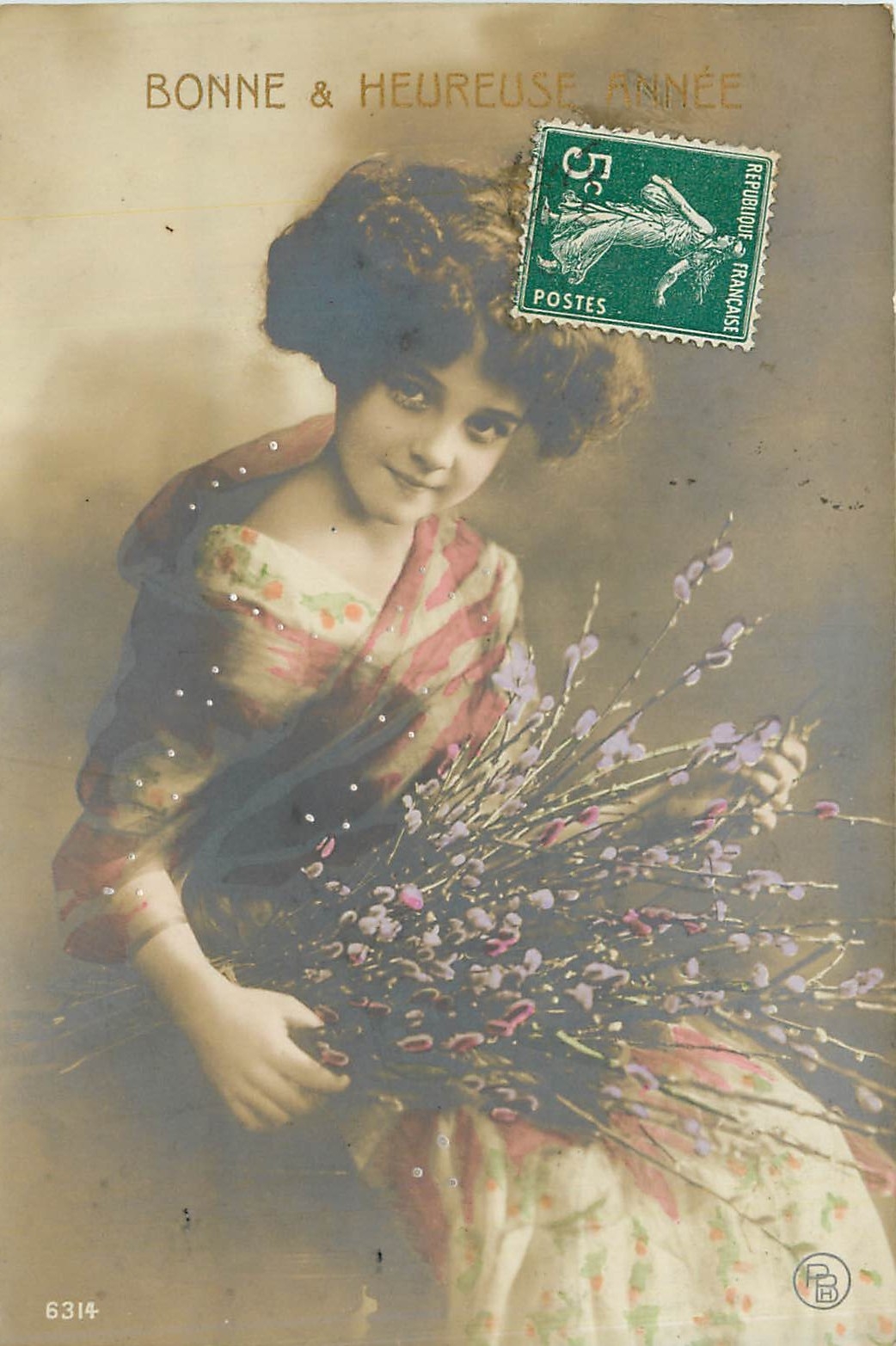 CPA Bonne heureuse Annee Enfant