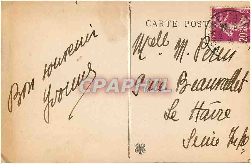 CPA Torigni sur Vire Le Musee La Harde de Cerfs Ceuvre d'Arthur Le Duc  — Rückseite