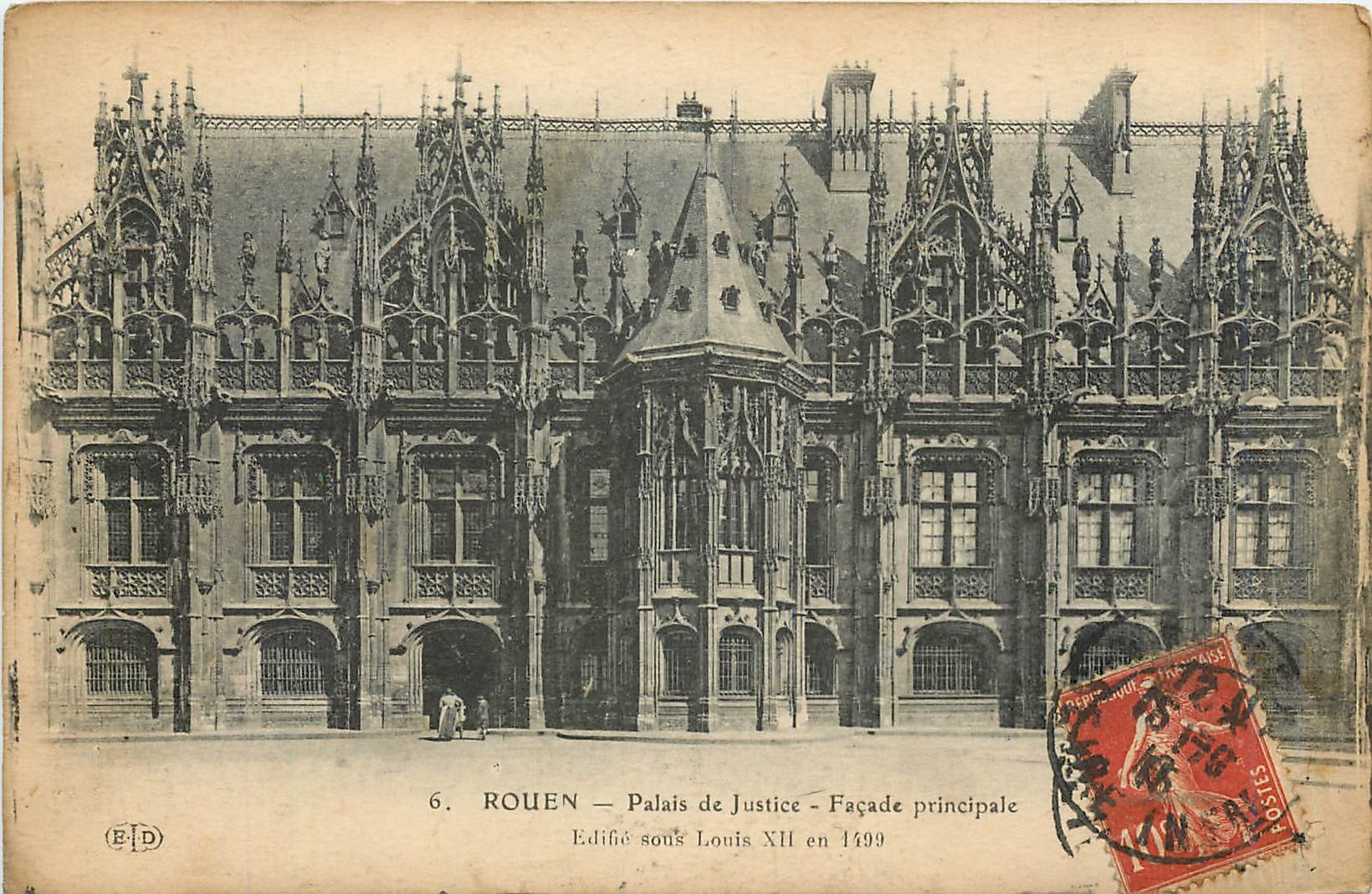 CPA Rouen Palais de Justice Facade principale 