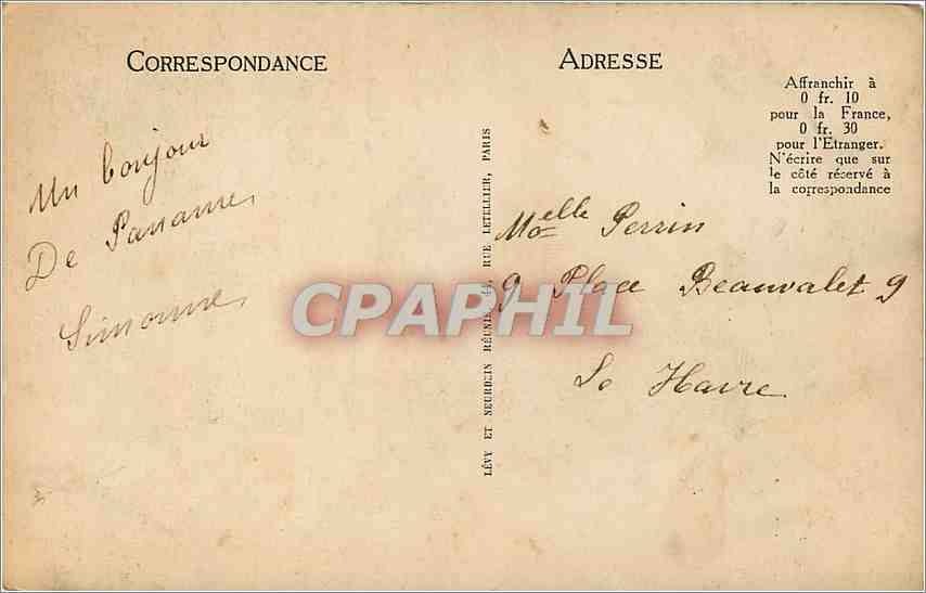 CPA Paris La Tour St Jacques  — Rückseite