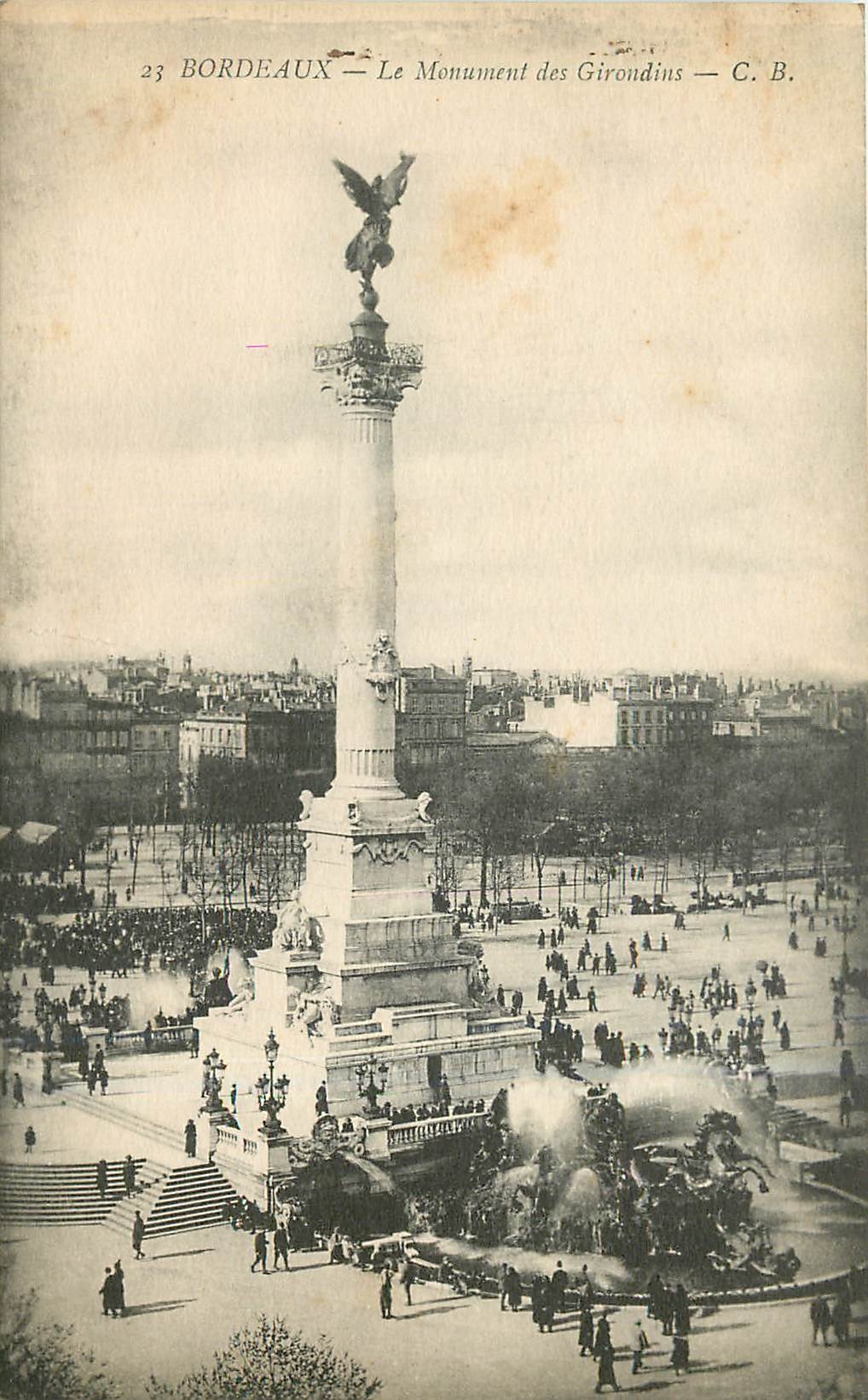 CPA Bordeaux Le Monument des Girondins 