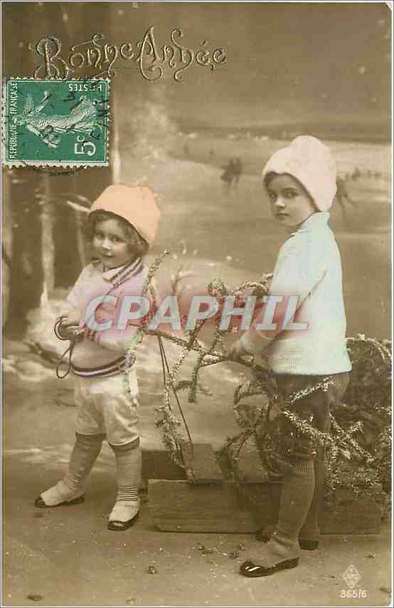 CPA Bonne Annee Enfants