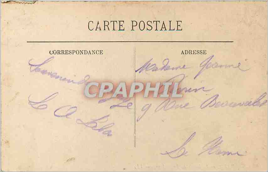 CPA Paris Le Palais du Luxembourg  — Rückseite