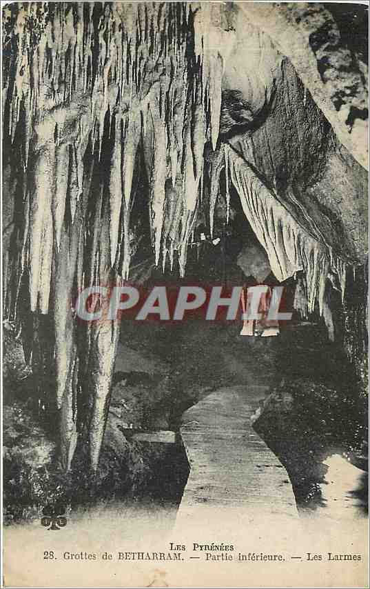CPA Les Pyrenees Grottes de Betharram Partie Inferieure Les Larmes 