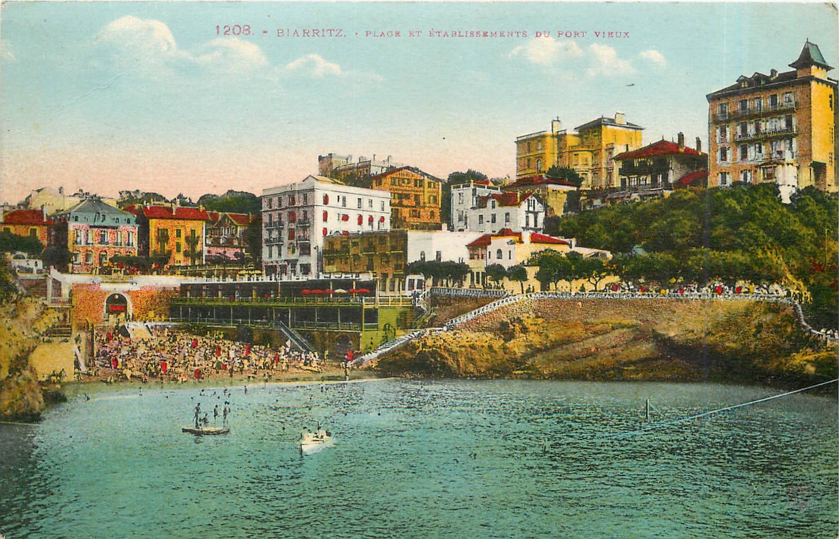 CPA Biarritz Plage et Etablissements du Pont Vieux 