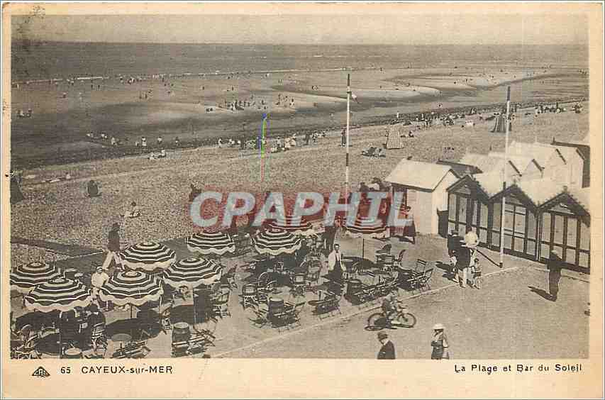 CPA Cayeux sur Mer La Plage et Bar du Soleil 