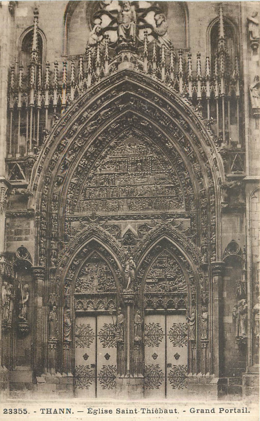 CPA Thann Eglise Saint Thiebaut Grand Portail 