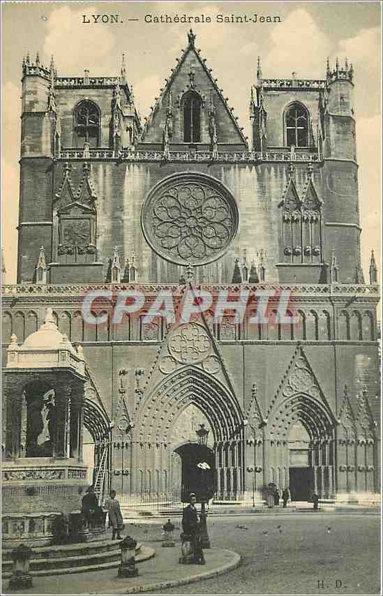 CPA Lyon Cathedrale Saint Jean 