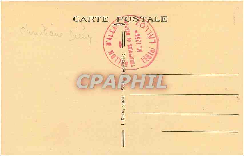CPA Grand Ballon Lac d'Alfeld et le Lac de Sewen Vallee de la Doller Haut Rhin Vue prise du Ballon d — Rückseite