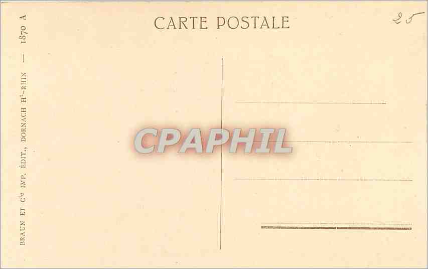 CPA Strasbourg Cathedrale Les Vertus Ecrasant les Vices  — Rückseite