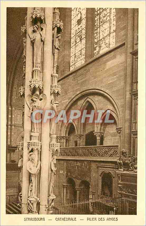 CPA Strasbourg Cathedrale Pilier des Anges 