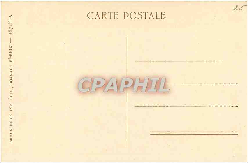 CPA Strasbourg Cathedrale Les Vertus Ecrasant les Vices  — Verso