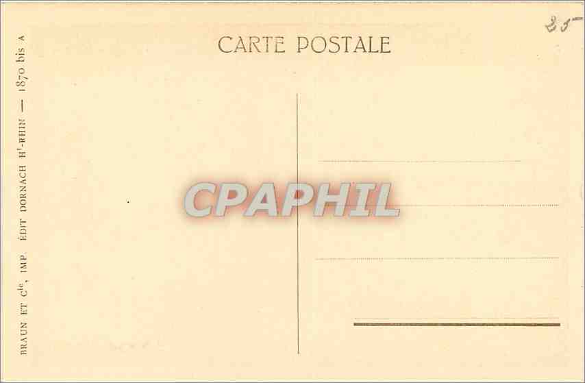 CPA Strasbourg Cathedrale Les Vertus Ecrasant les Vices  — Rückseite