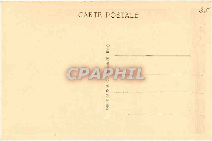 CPA Strasbourg Cathedrale Portail Nord  — Rückseite